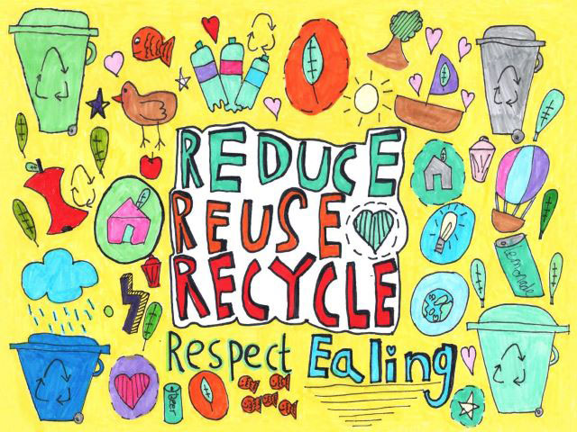 Winning entry for the Greener Ealing Truck Art competition