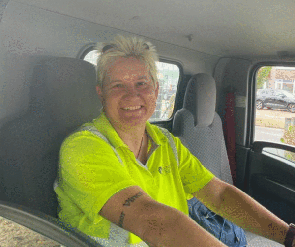 Caroline Taylor, female Greener Ealing employee, smiling at the camera